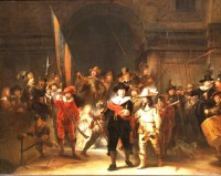 Une copie de "Ronde de Nuit de Rembrandt